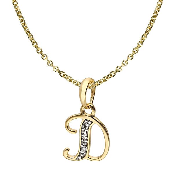 trendor Kette mit Anhänger Buchstaben-Anhänger D günstig online kaufen