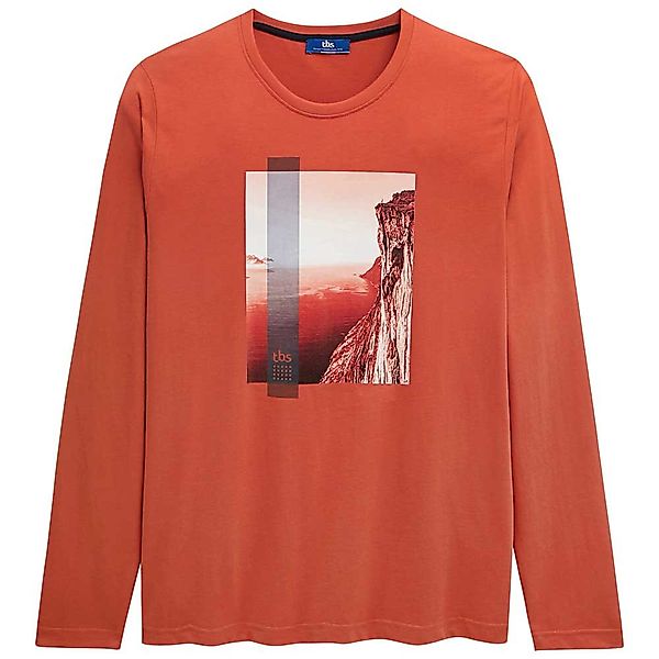 Tbs Gaeletee Langarm Rundhals T-shirt M RED günstig online kaufen