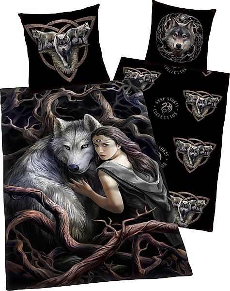 Anne Stokes Kinderbettwäsche Anne Stokes, Renforcé, günstig online kaufen