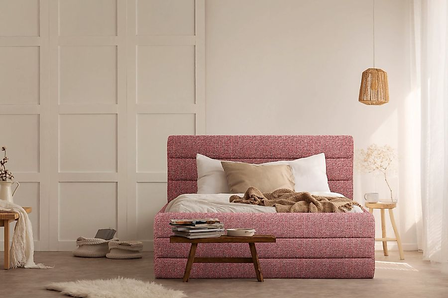 Home affaire Polsterbett "Merrit" Quernaht im Kopf- und Fußteil, in 5 Breit günstig online kaufen