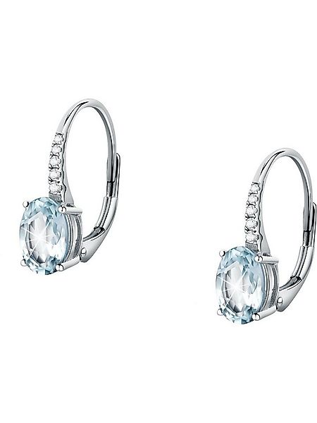 CHRIST Paar Ohrhänger CHRIST Damen-Ohrhänger 585er Weißgold 2 Aquamarin günstig online kaufen