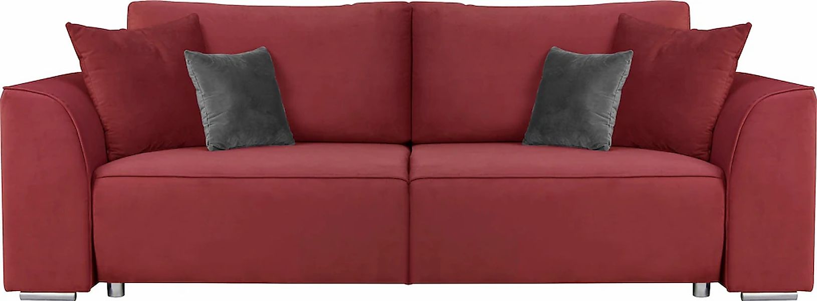 INOSIGN 3-Sitzer Beatrice Schlafsofa, wahlweise auch mit Bettfunktion und B günstig online kaufen