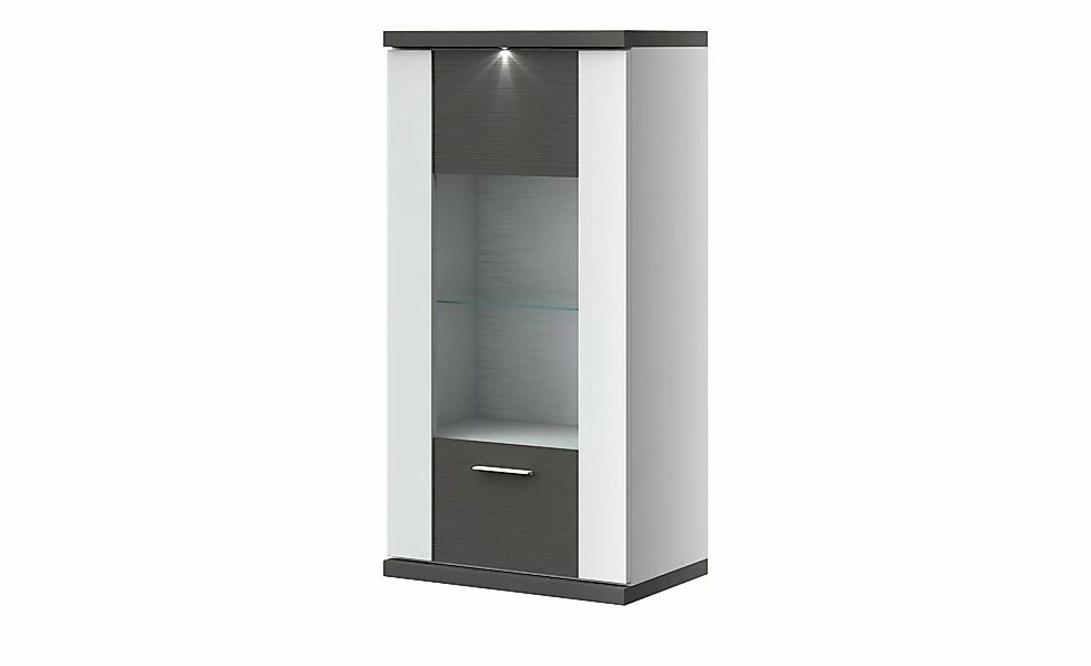 uno Hängevitrine   Titan ¦ grau ¦ Maße (cm): B: 66 H: 131 T: 42.0 Schränke günstig online kaufen