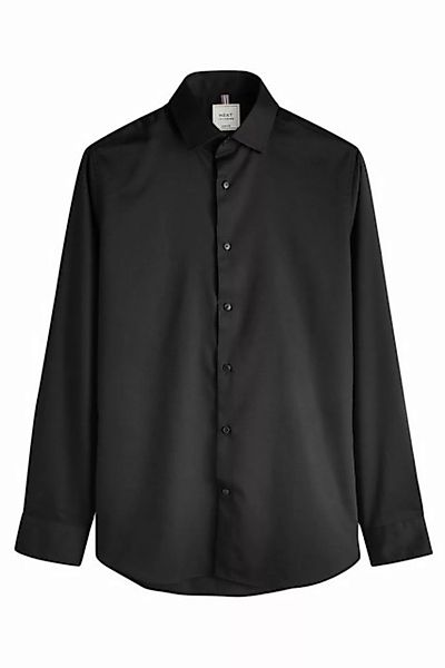 Next Langarmhemd Slim Fit Hemd mit Struktur und Sportmanschetten (1-tlg) günstig online kaufen