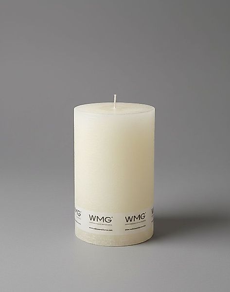 Stumpenkerze Rustikal Höhe 15 cm, Durchmesser 10 cm Ivory günstig online kaufen