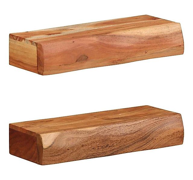 vidaXL Regal Wandregale 2 Stk. 40x17x8 cm Massivholz, 1-tlg. günstig online kaufen
