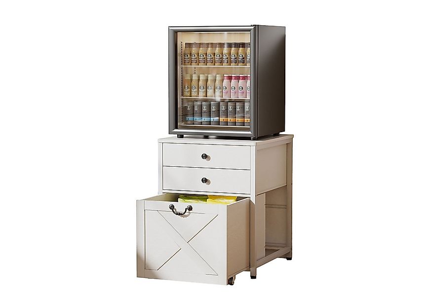 TWSOUL Backofen/Kühlumbauschrank Kommode Mini-Kühlschrankständer mit 2 Schu günstig online kaufen