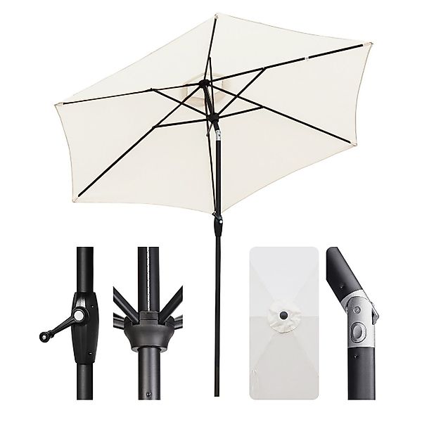 Sekey Sonnenschirm ø 270 cm Aluminium günstig online kaufen