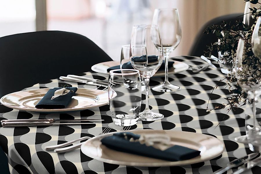 Adam Tischdecke "Circles" GOTS organic,zertifiziert durch CERES 0242Made in günstig online kaufen