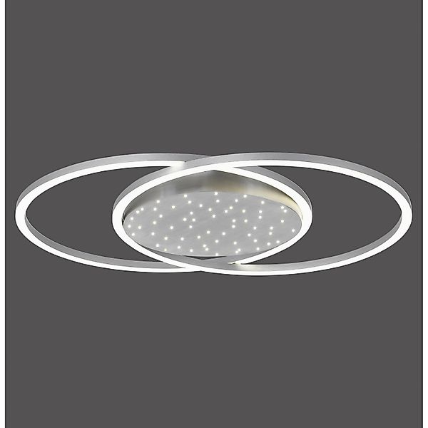 Paul Neuhaus LED-Deckenleuchte Yuki Stahlfarben 66,8 x 50 cm günstig online kaufen