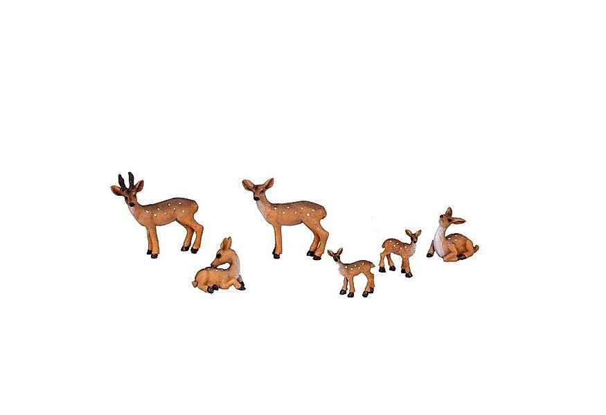 Geschenkestadl Tierfigur Zauberhafte Rehfamilie – detailreiche 6 Rehe für s günstig online kaufen