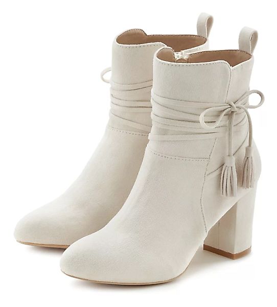 LASCANA Stiefelette, High-Heel-Stiefelette, Ankle Boots, Stiefel mit Blocka günstig online kaufen