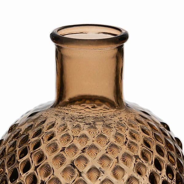 Vase Recyceltes Glas Karamell 14 X 14 X 28 Cm günstig online kaufen