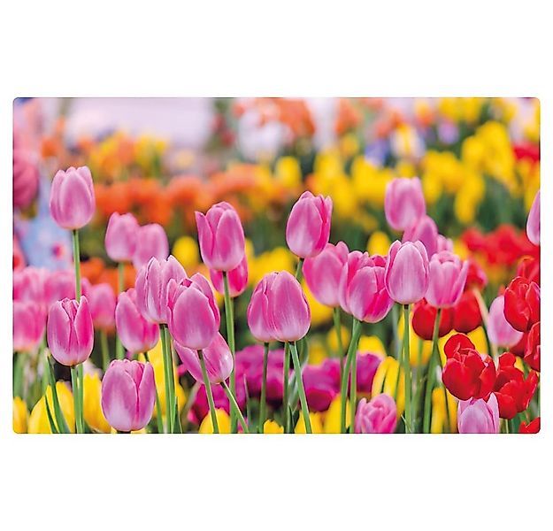 matches21 HOME & HOBBY Platzset Abwaschbares Tischset Sommer Tulpen Blumen günstig online kaufen