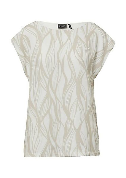 s.Oliver BLACK LABEL T-Shirt – Ärmelloses Shirt mit Frontprint günstig online kaufen