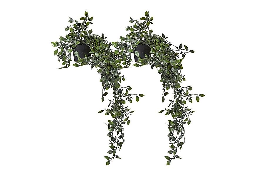 Kunstpflanze Künstliche Hängepflanzen 2er Set, relaxdays, Höhe 60 cm günstig online kaufen