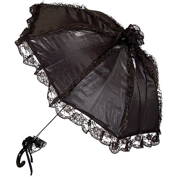 Festartikel Müller GmbH Stockregenschirm Schwarz Gothic günstig online kaufen