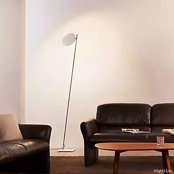 Catellani & Smith Lederam F0 Stehleuchte LED, messing/schwarz günstig online kaufen