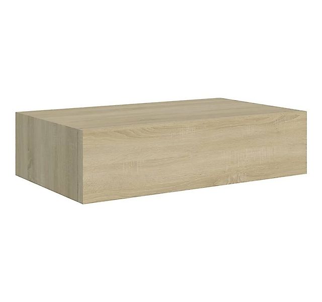 furnicato Wandregal Wandregale mit Schubladen 2 Stk. Eichen-Optik 40x23,5x1 günstig online kaufen