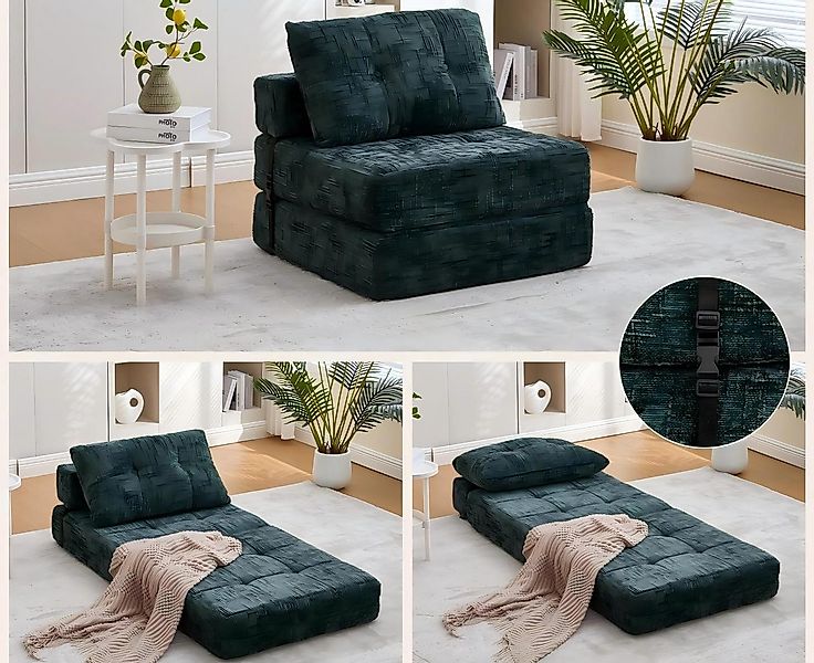 LVHOM Schlafsofa Einzel-Klappsofa mit Kissen & Rückenlehne, tragbar, Schlaf günstig online kaufen