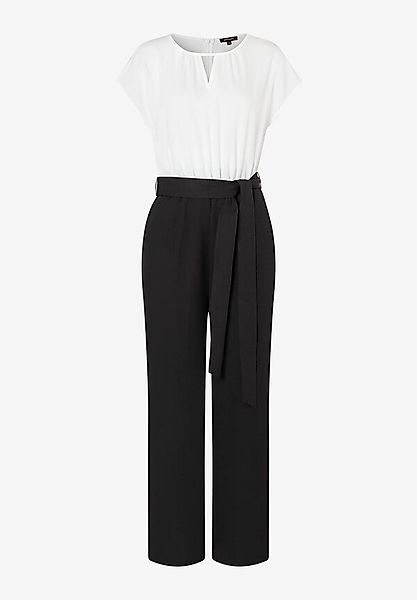 Jumpsuit, schwarz/ecru günstig online kaufen