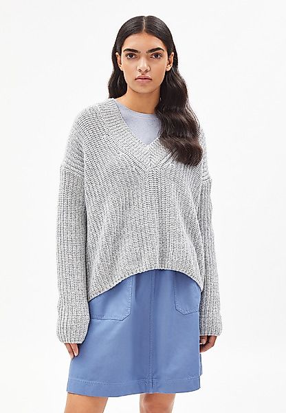 Naraa Denim - Damen Pullover Aus Recycled Denim Mix günstig online kaufen