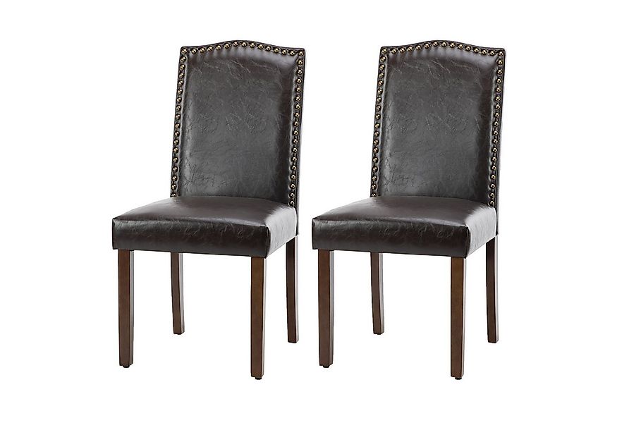 DUMOS Esszimmerstuhl Stühle Esszimmer Pu-Leder Gepolstert Kratzfester Boden günstig online kaufen