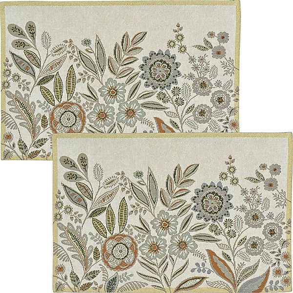 sander table + home Platzset Tischset "Loni" 2er-Pack, Gobelin Blumen günstig online kaufen