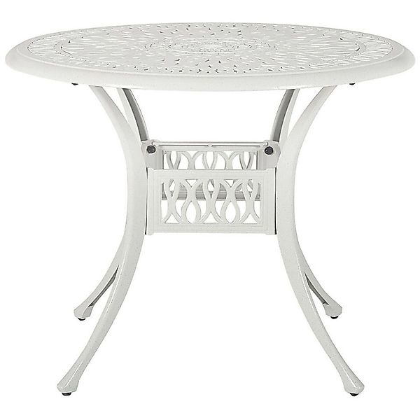 Beliani Runder Tisch ANCONA Cremeweiß 90x90x72 günstig online kaufen