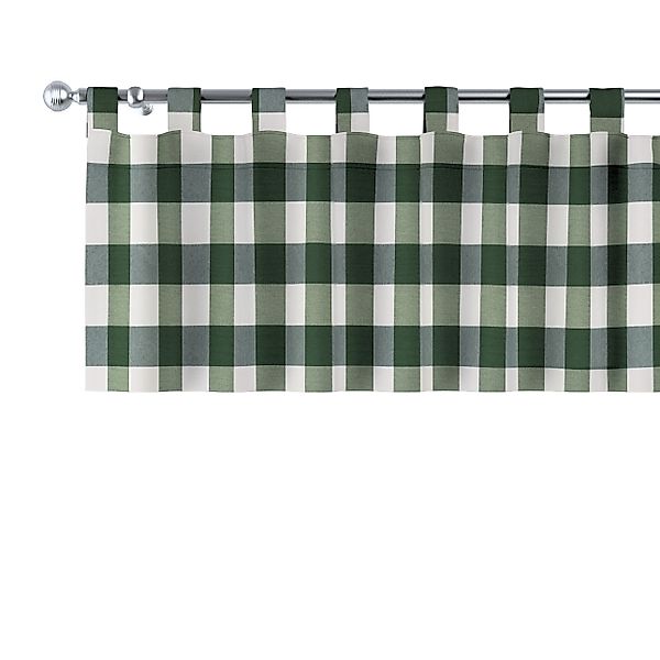 Kurzgardine mit Schlaufen, grün-ecru, 390 x 40 cm, Quadro (144-36) günstig online kaufen
