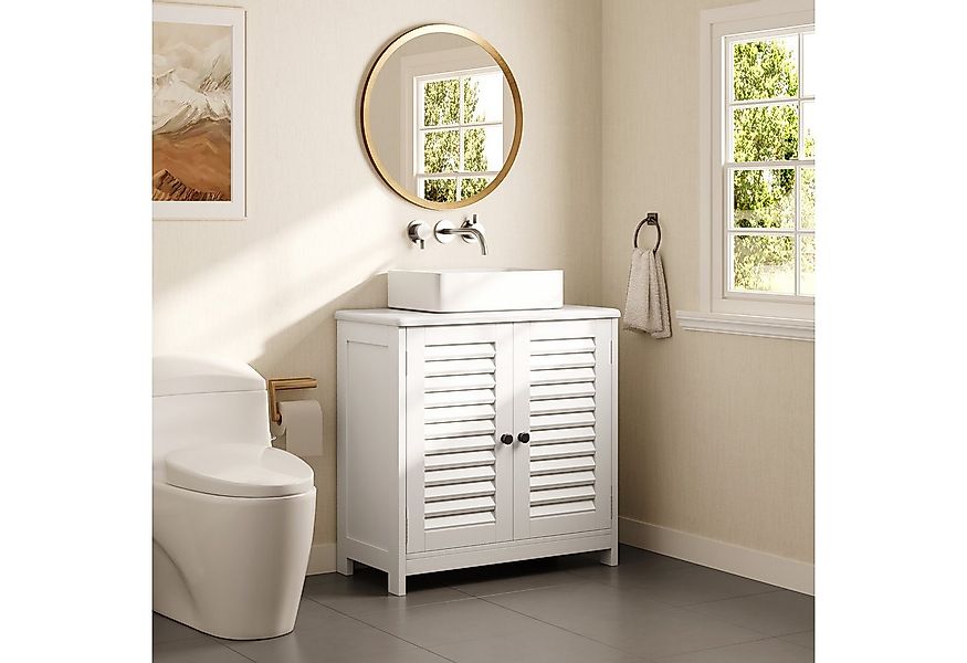 Bealife Waschbeckenunterschrank mit 2 Lamellentüren, Verstellbare Ablage, W günstig online kaufen