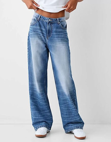 Bershka Baggy-Jeans Bskteen 32 Blau günstig online kaufen