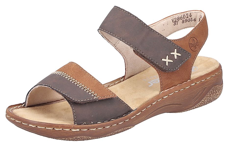 Rieker Sandale, Riemchensandale, Sommerschuh, Sandalette, Klettschuh mit Ke günstig online kaufen
