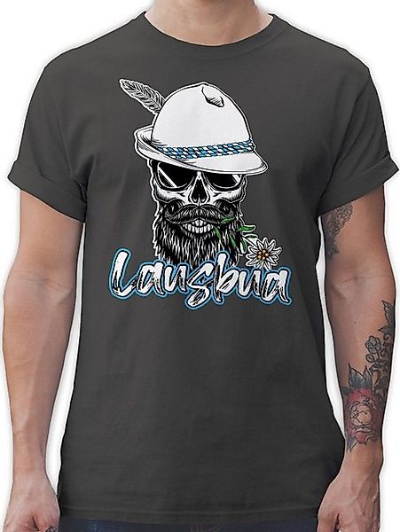 Shirtracer T-Shirt Lausbua Totenkopf Skull Bayrisch Lausbub Schlingel Mode günstig online kaufen