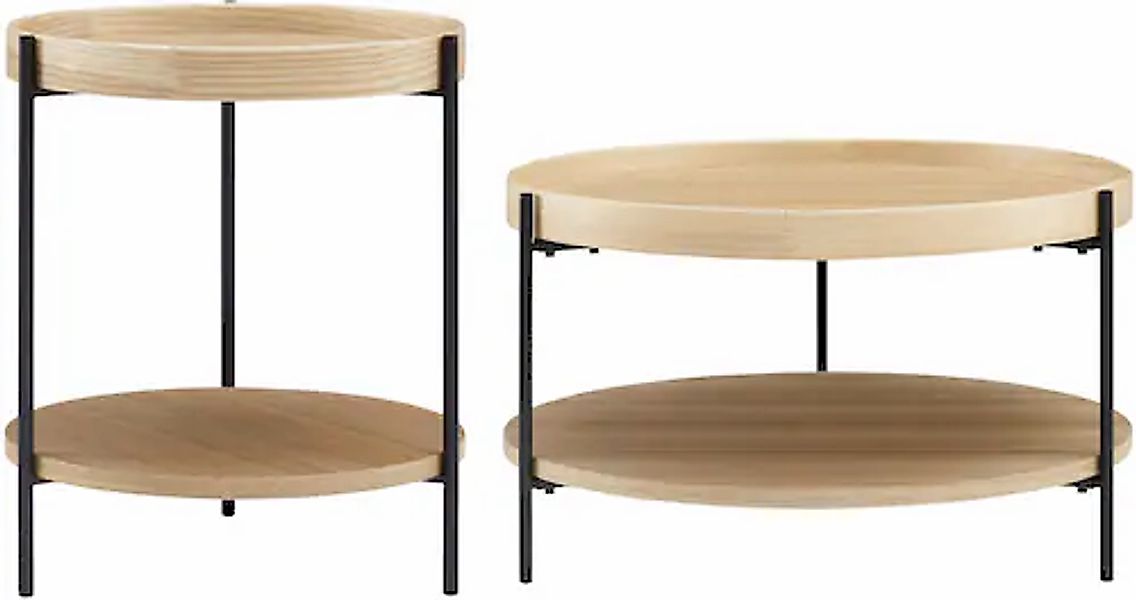 SalesFever Couchtisch »Couchtisch in stilvoller Optik« Set, 2 Stk. tlg. mit günstig online kaufen