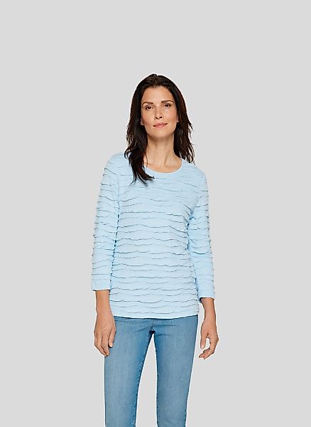 Rabe Langarmshirt, mit Strukturmuster günstig online kaufen