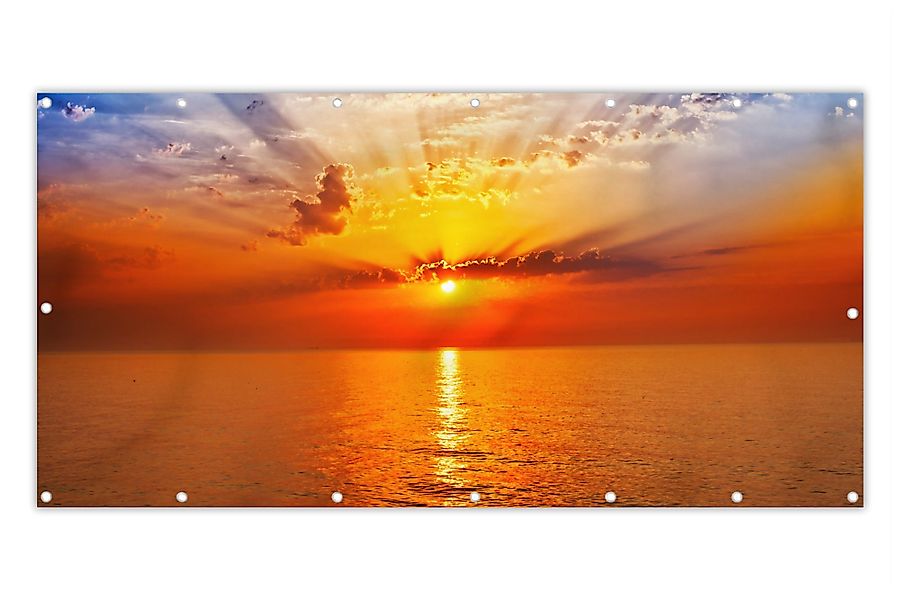 MuchoWow Balkonsichtschutz Sonnenuntergang - Meer - günstig online kaufen