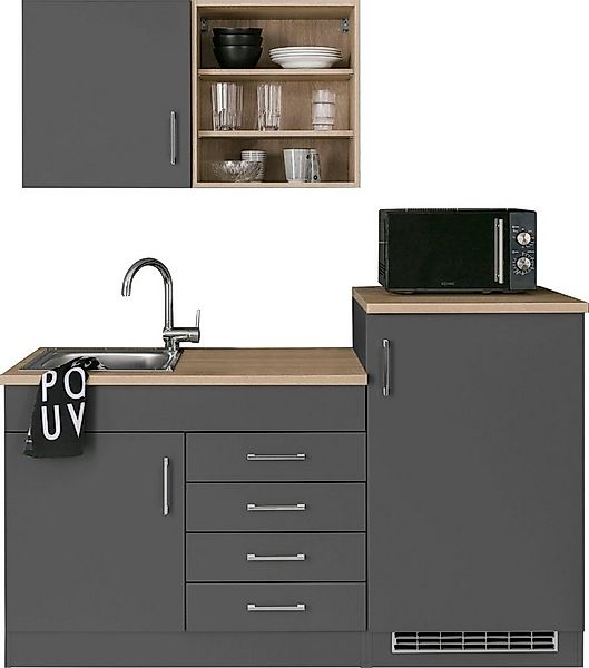 KOCHSTATION Pantryküche KS-Mali, Breite 160 cm, mit E-Geräten günstig online kaufen