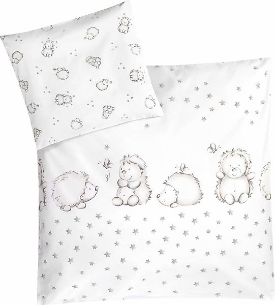Julius Zöllner Kinderbettwäsche "Igelchen, in 100x135cm passt in Babybetten günstig online kaufen