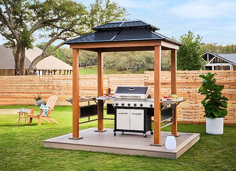 Sojag Grillpavillon »Maui« Holzoptik, 158x249x278 cm günstig online kaufen