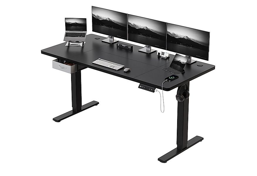 HOMALL Schreibtisch mit Memory-Funktion, höhenverstellbar, breitere Tischpl günstig online kaufen