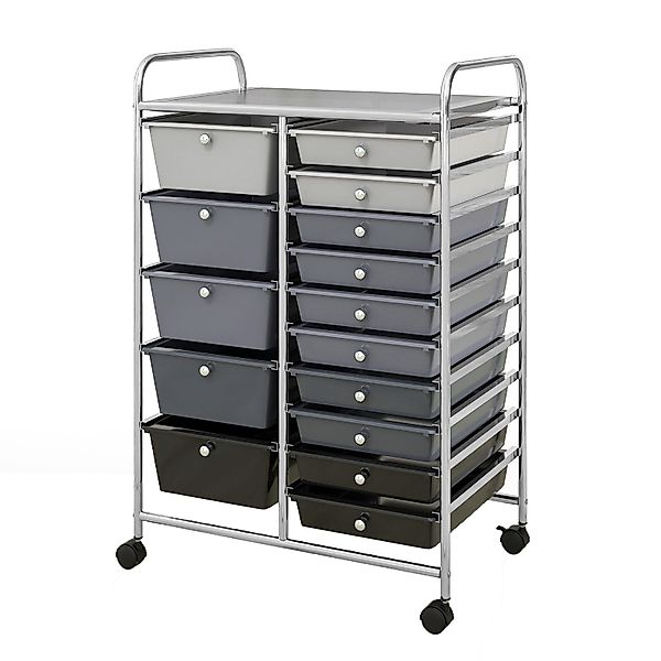COSTWAY Rollcontainer, Bürocontainer mit 15 stapelbaren günstig online kaufen