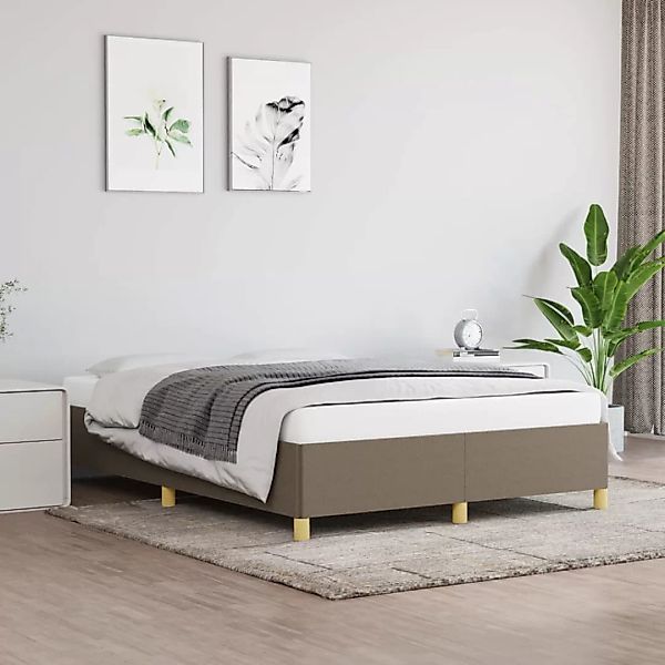 Vidaxl Bettgestell Taupe 140x190 Cm Stoff günstig online kaufen