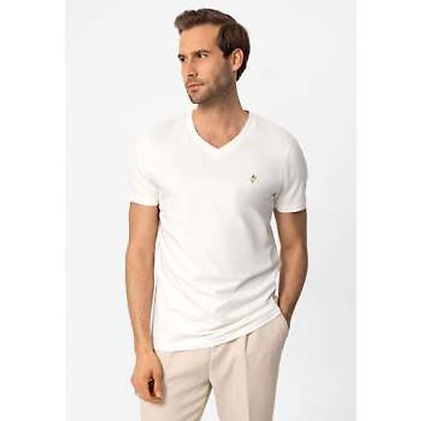 Jacey Quinn  T-Shirts & Poloshirts Diggory Regular Fit V-Neck T-shirt günstig online kaufen