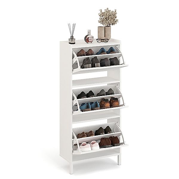KOMTO Schuhschrank Madrid 3 Schmal Schuhregal günstig online kaufen