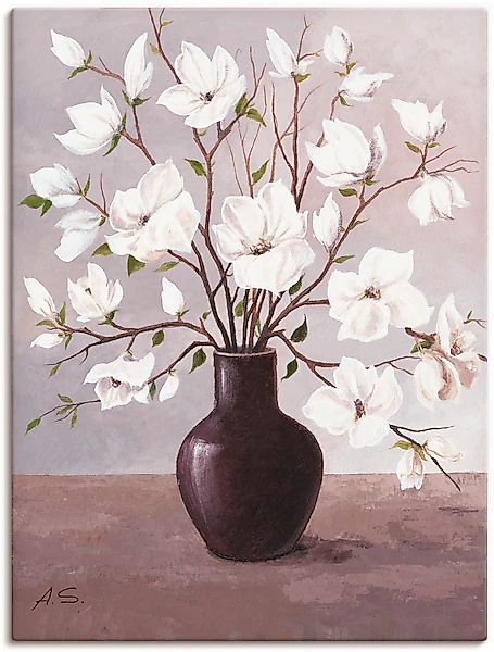 Artland Leinwandbild »Magnolien« 1 Stk. tlg. auf Keilrahmen gespannt günstig online kaufen