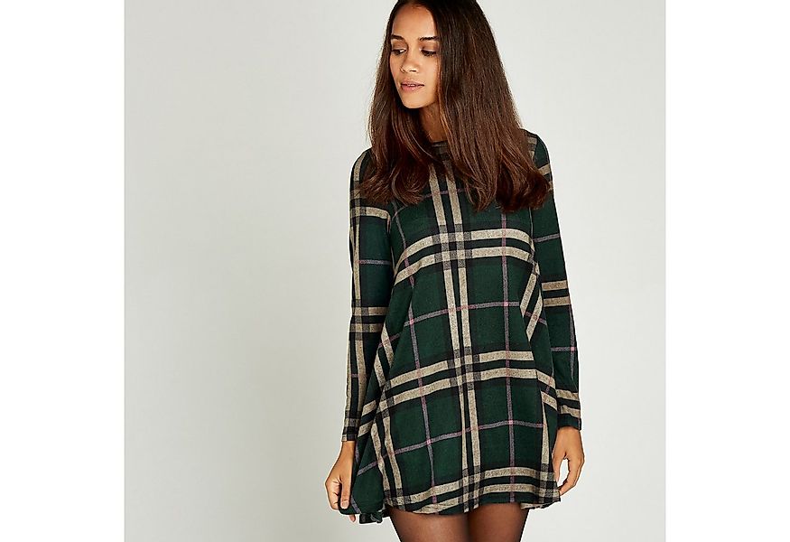 Apricot Strickkleid Swingdress (1-tlg) mit Karodruck günstig online kaufen