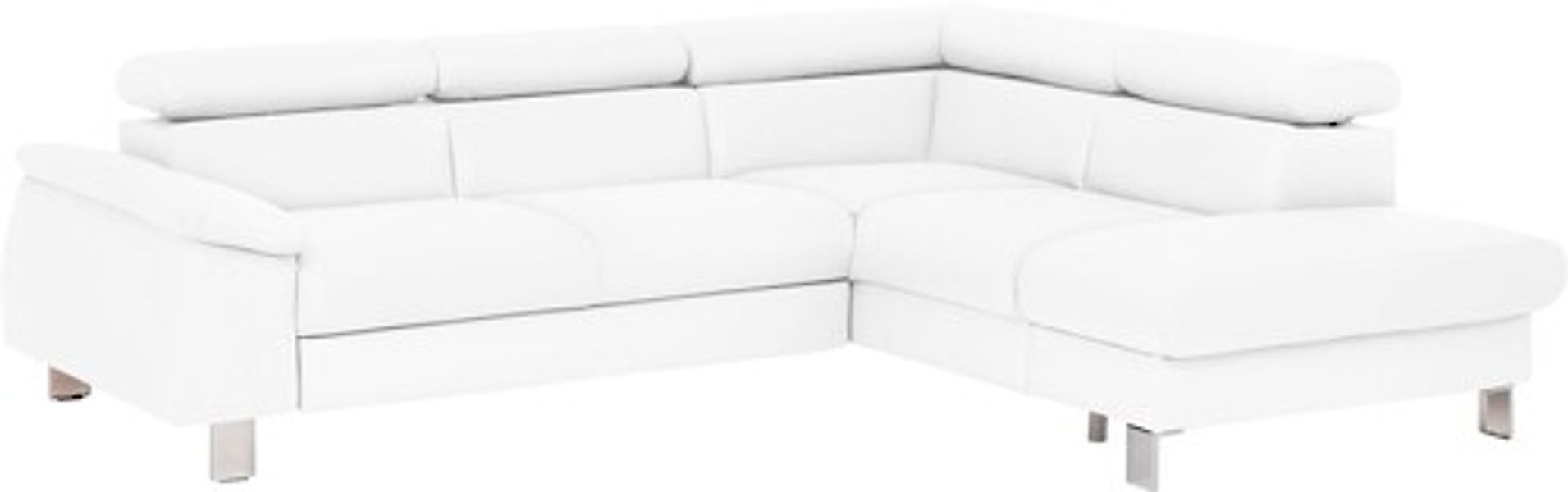 COTTA Ecksofa »Komaris L-Form, B: 249 cm« mit Kopfteilverstellung, optional günstig online kaufen