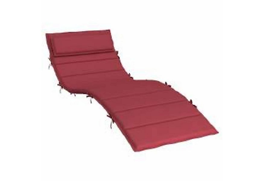 vidaXL Sitzauflage Sonnen-Lounger Kissen Weinrot 180 x 60 x 4 cm Oxford-Sto günstig online kaufen