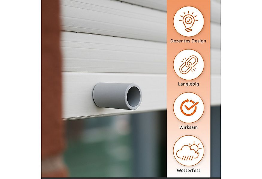 ECENCE Rollladen-Anschlagstopper 8er Set Anschlag-Puffer Grau Stopper für R günstig online kaufen